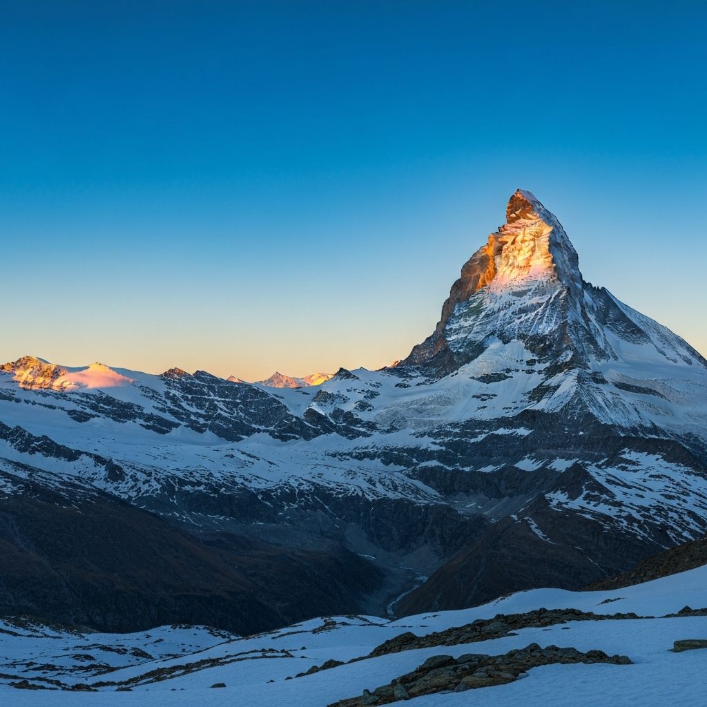 Matterhorn bei Sonnenaufgang