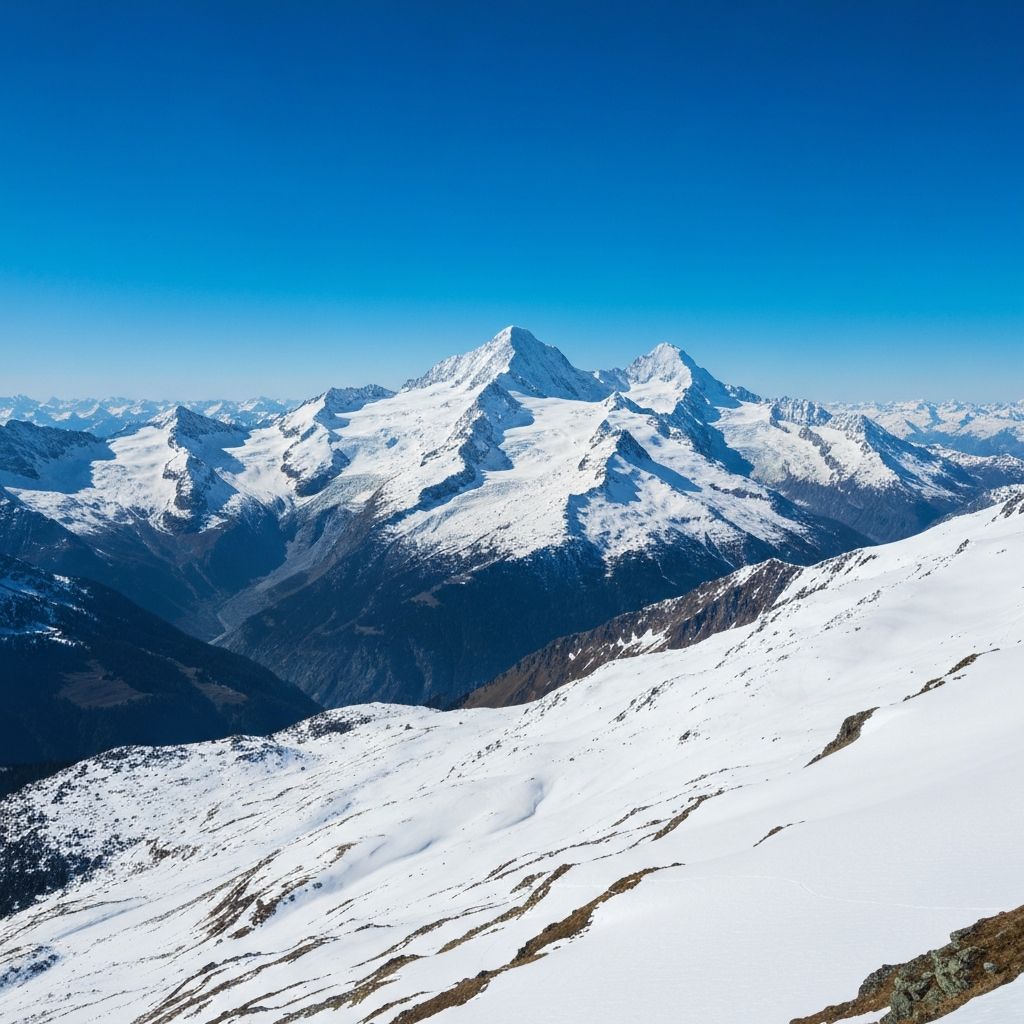 Schneebedeckte Gipfel